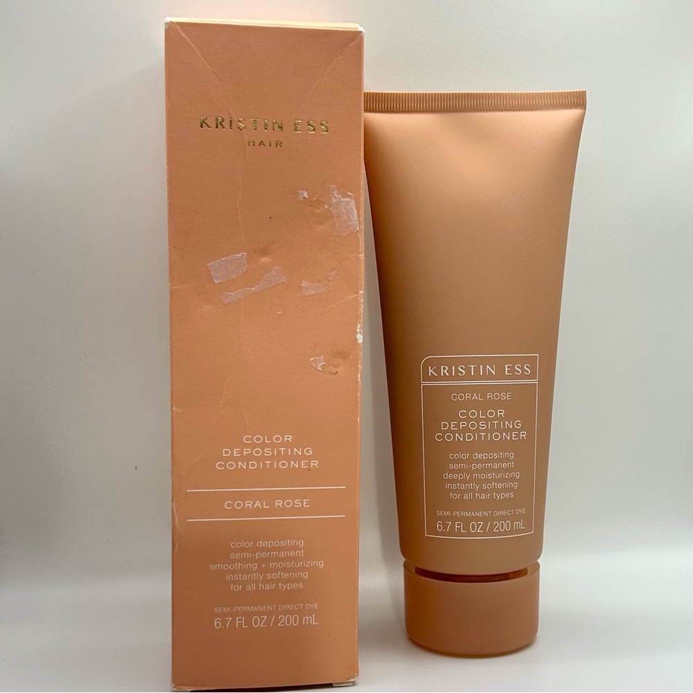 NIB Kristen Ess Color Depositing Conditioner - Coral Rose